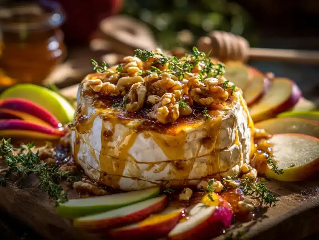 Apple Butter Baked Brie - featured image