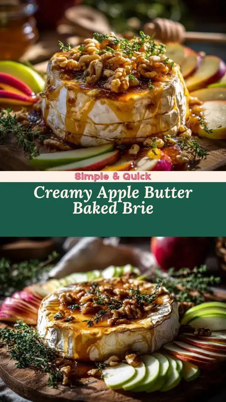 Apple Butter Baked Brie recipe