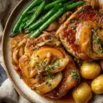 apple cider braised pork chops - featured image