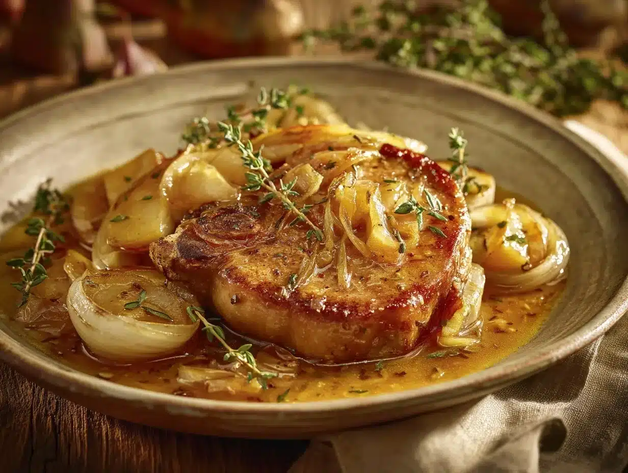 Apple Cider Braised Pork Chops preparation steps