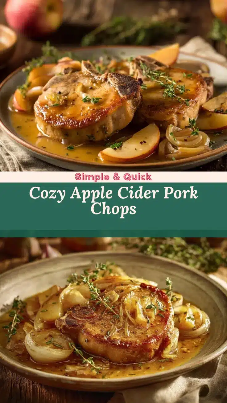 Apple Cider Braised Pork Chops recipe