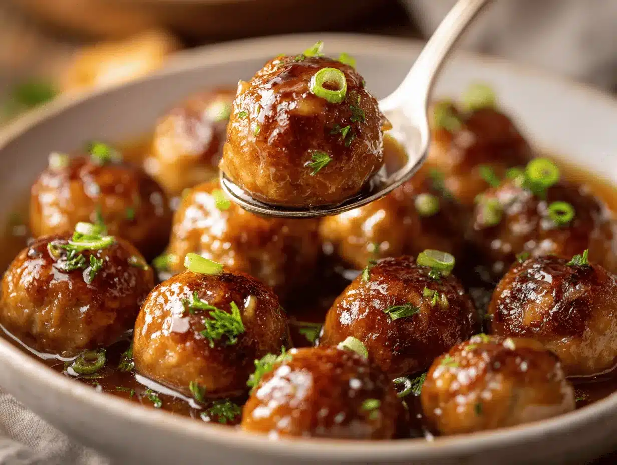 apple cider cocktail meatballs preparation steps