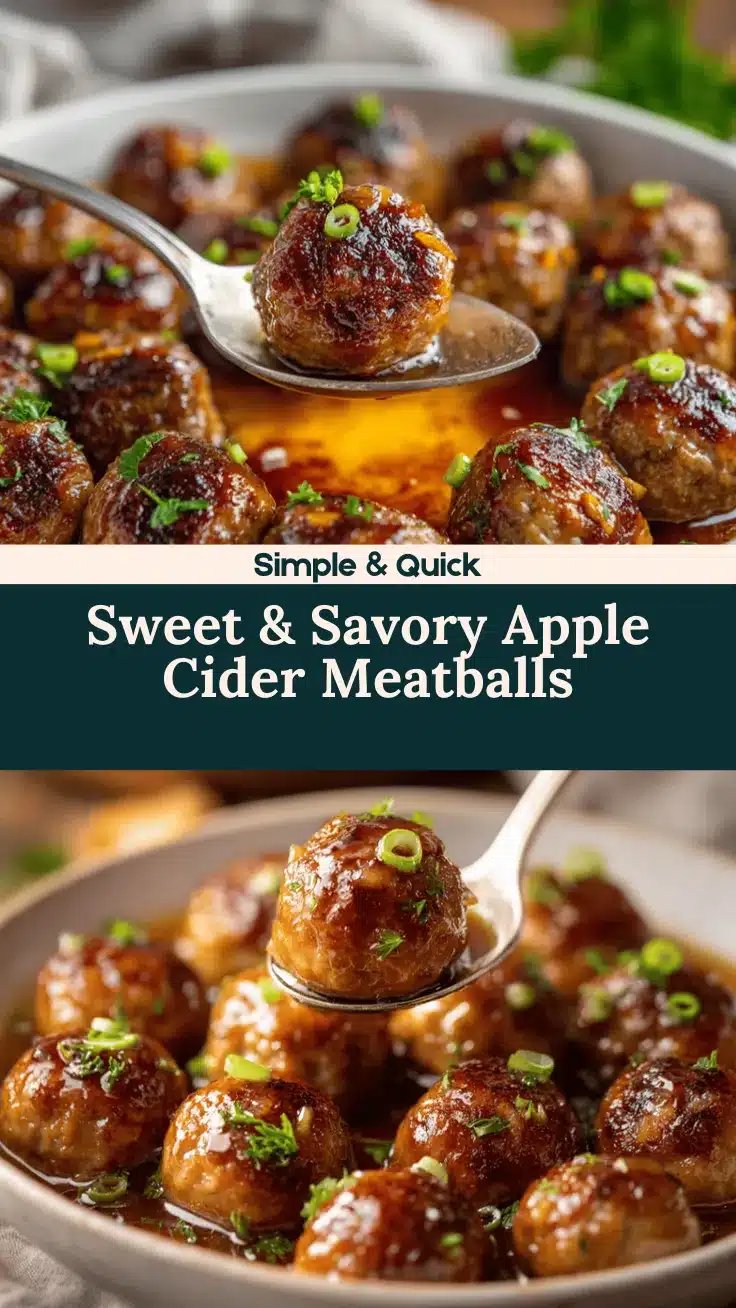 apple cider cocktail meatballs recipe