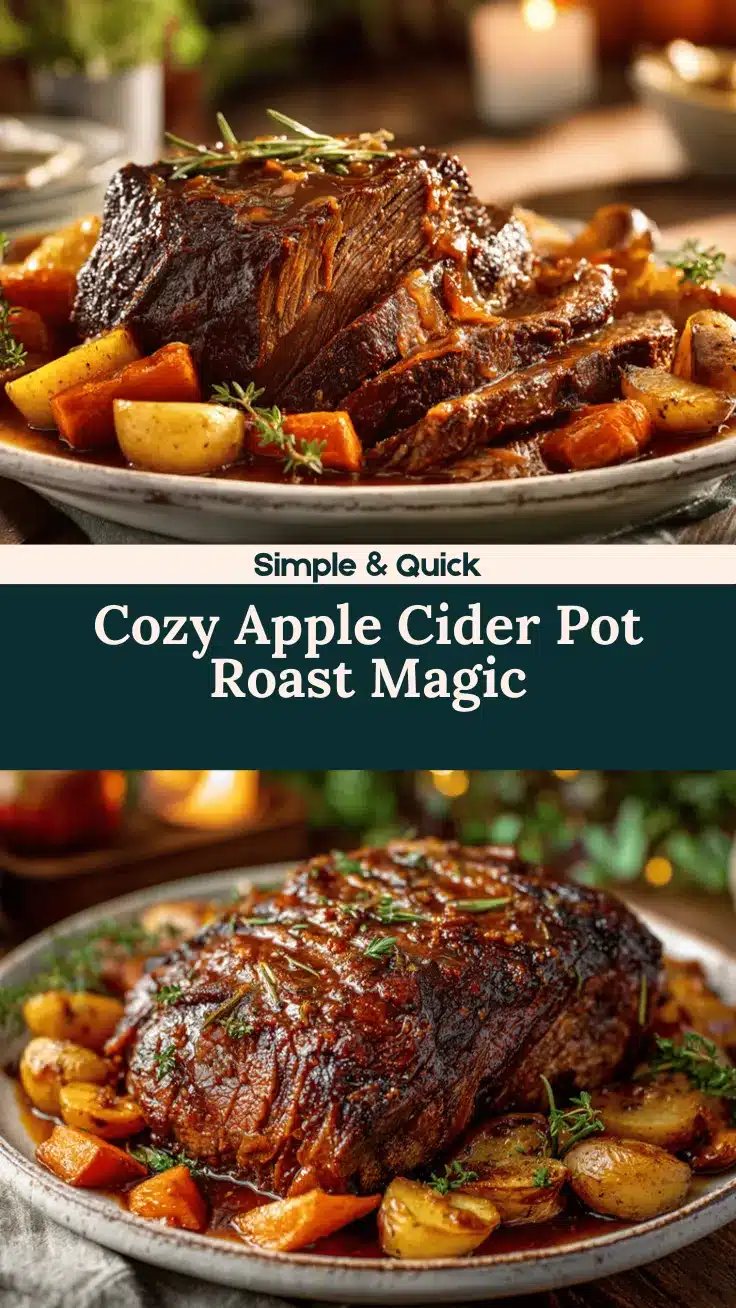 apple cider pot roast recipe