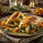 butternut squash stuffed chicken - featured image