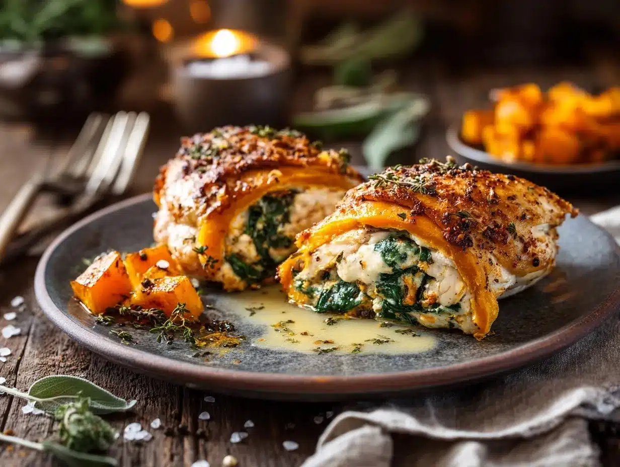 butternut squash stuffed chicken preparation steps