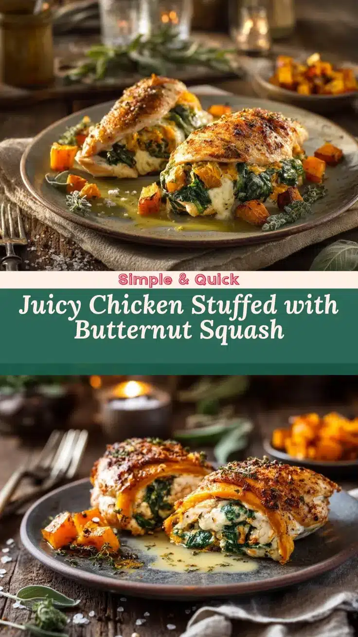 butternut squash stuffed chicken recipe