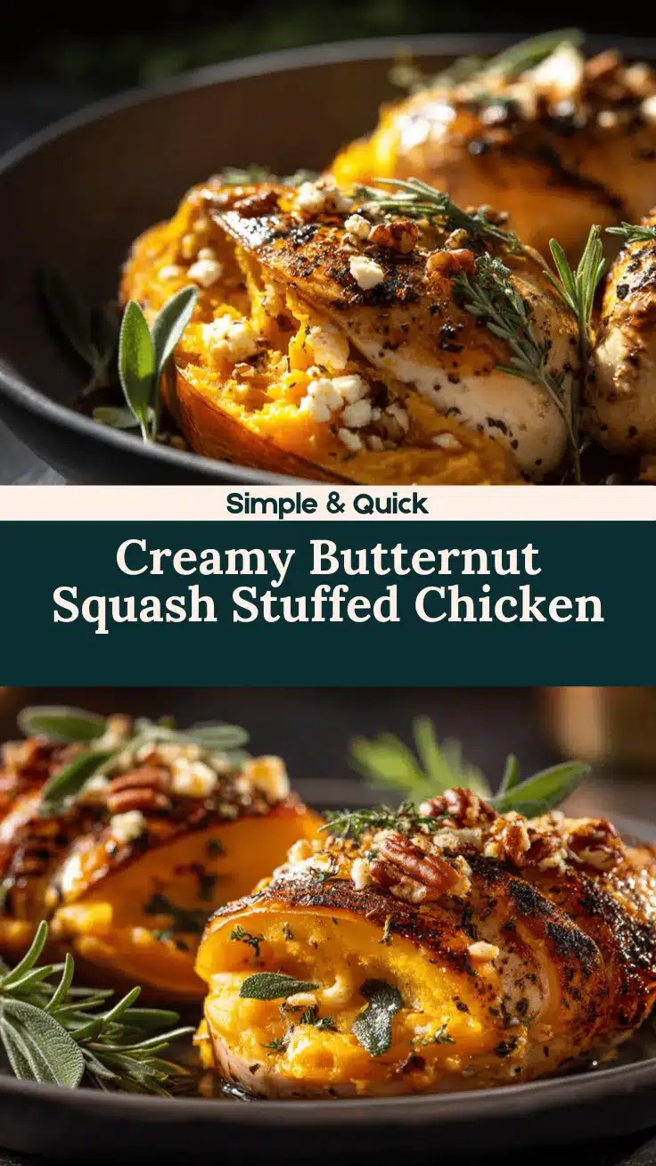 butternut squash stuffed chicken recipe