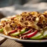 caramel apple nachos - featured image
