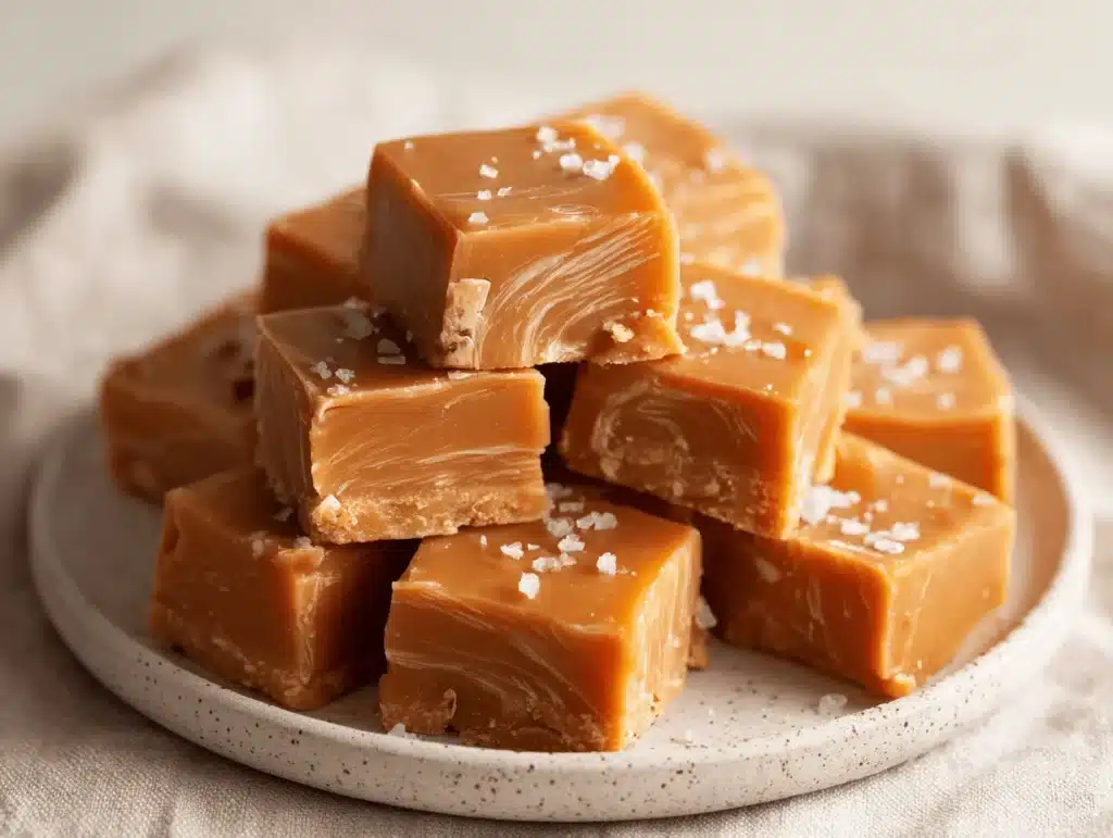 caramel pumpkin fudge - featured image