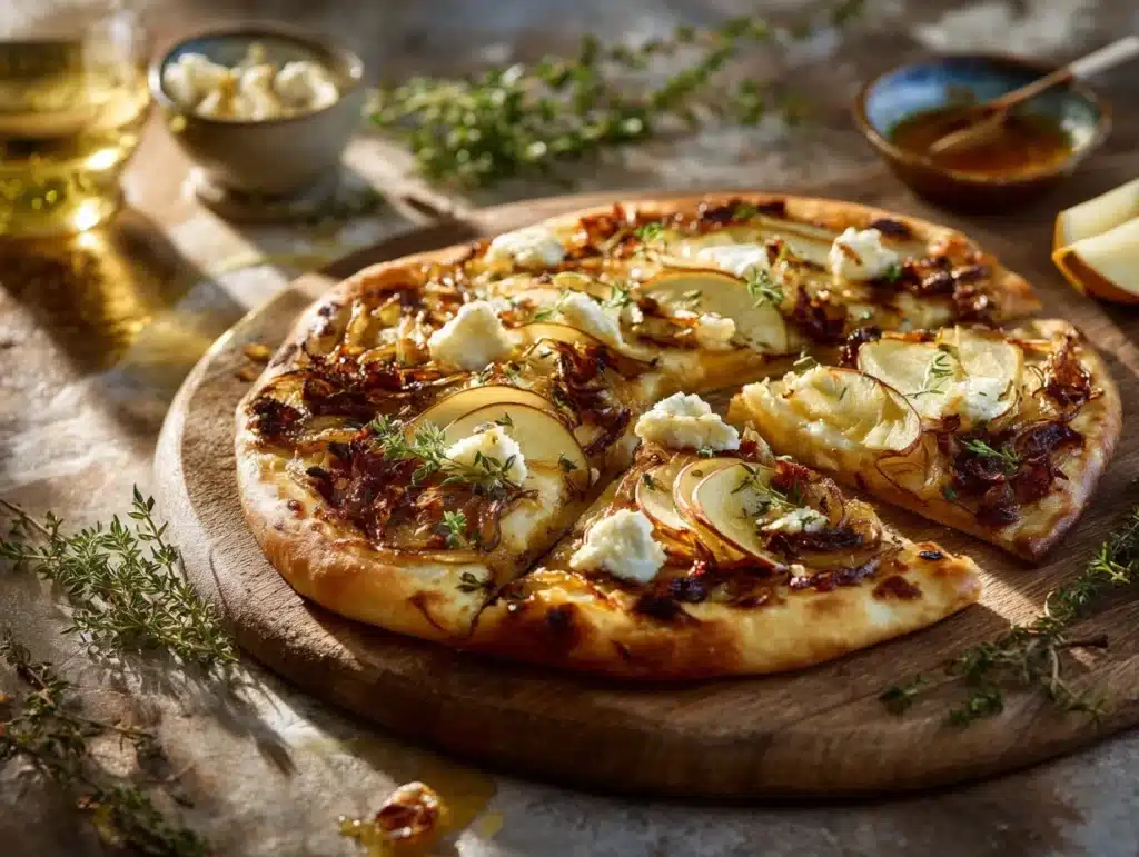 Caramelized Onion and Apple Flatbread - featured image
