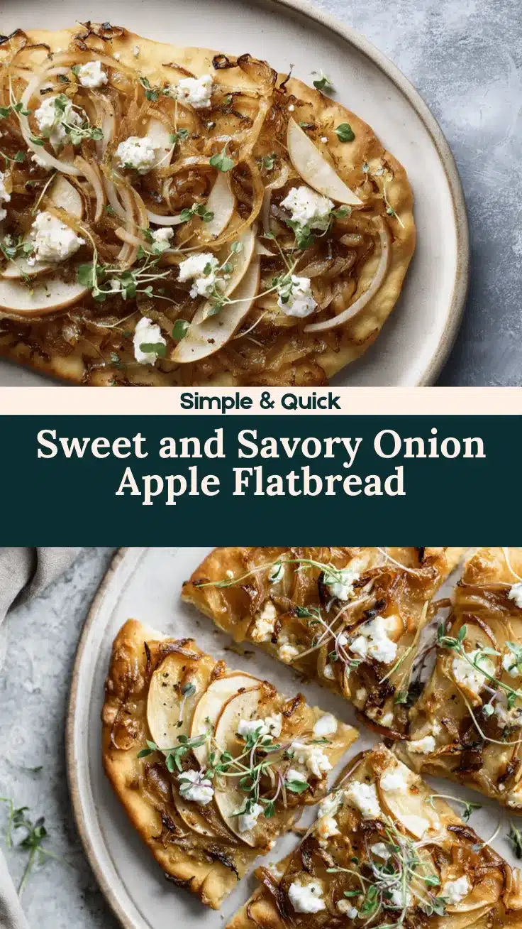 caramelized onion and apple flatbread recipe