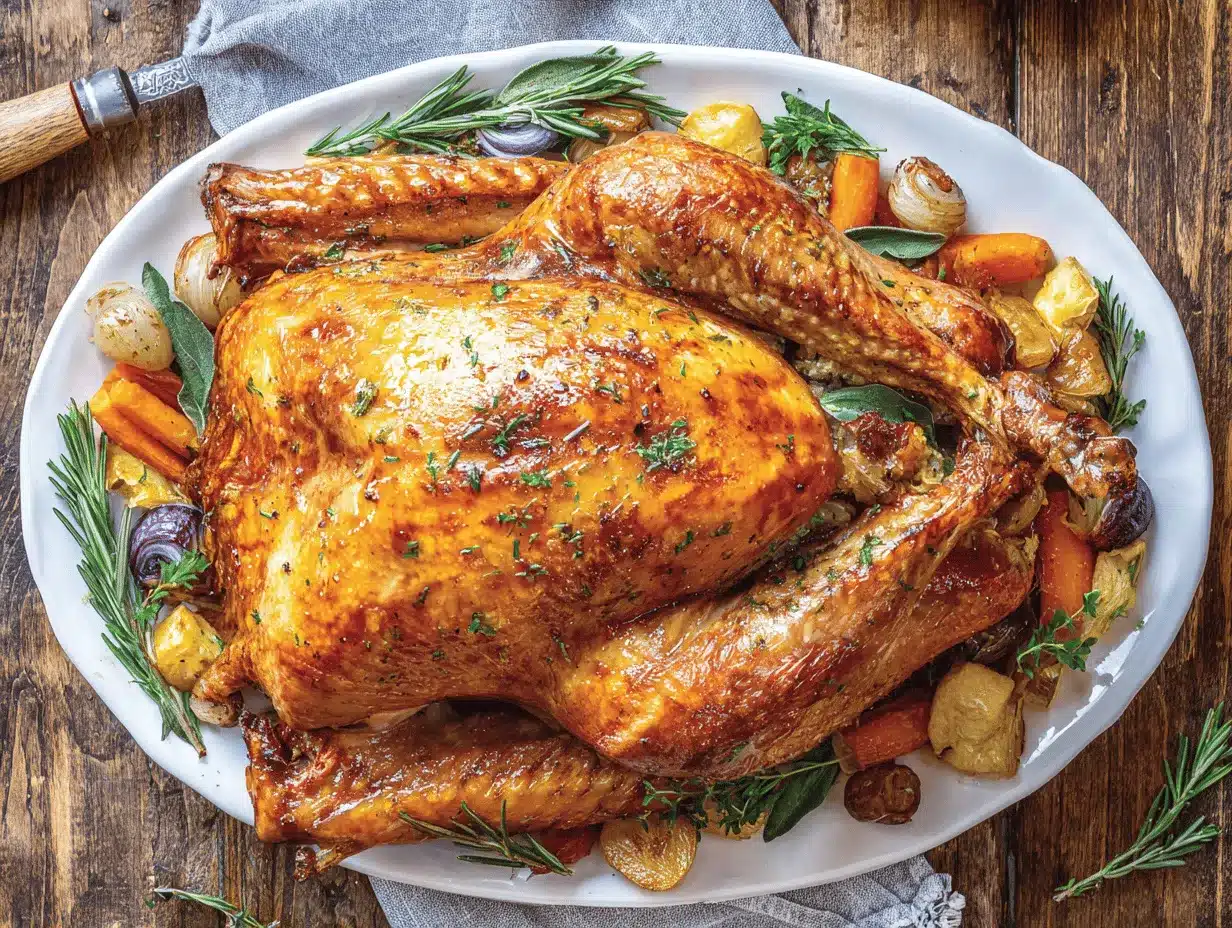 classic Thanksgiving roast turkey preparation steps