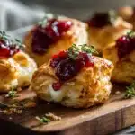 Cranberry Brie Puff Pastry Bites - featured image
