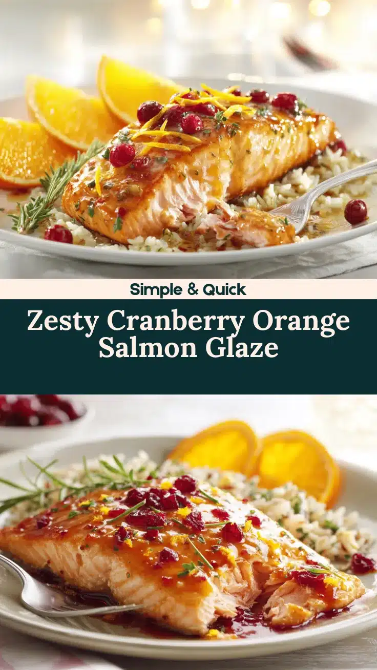 cranberry orange glazed salmon recipe