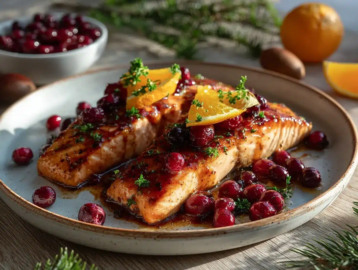 cranberry orange salmon preparation steps