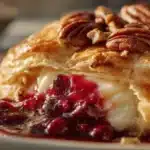 cranberry pecan baked brie - featured image