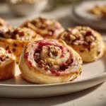 cranberry pecan pinwheels - featured image