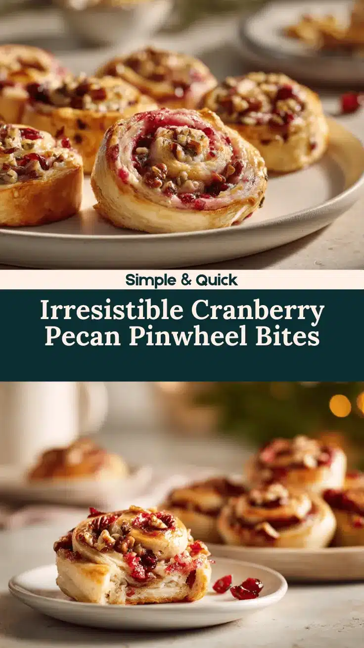 cranberry pecan pinwheels recipe