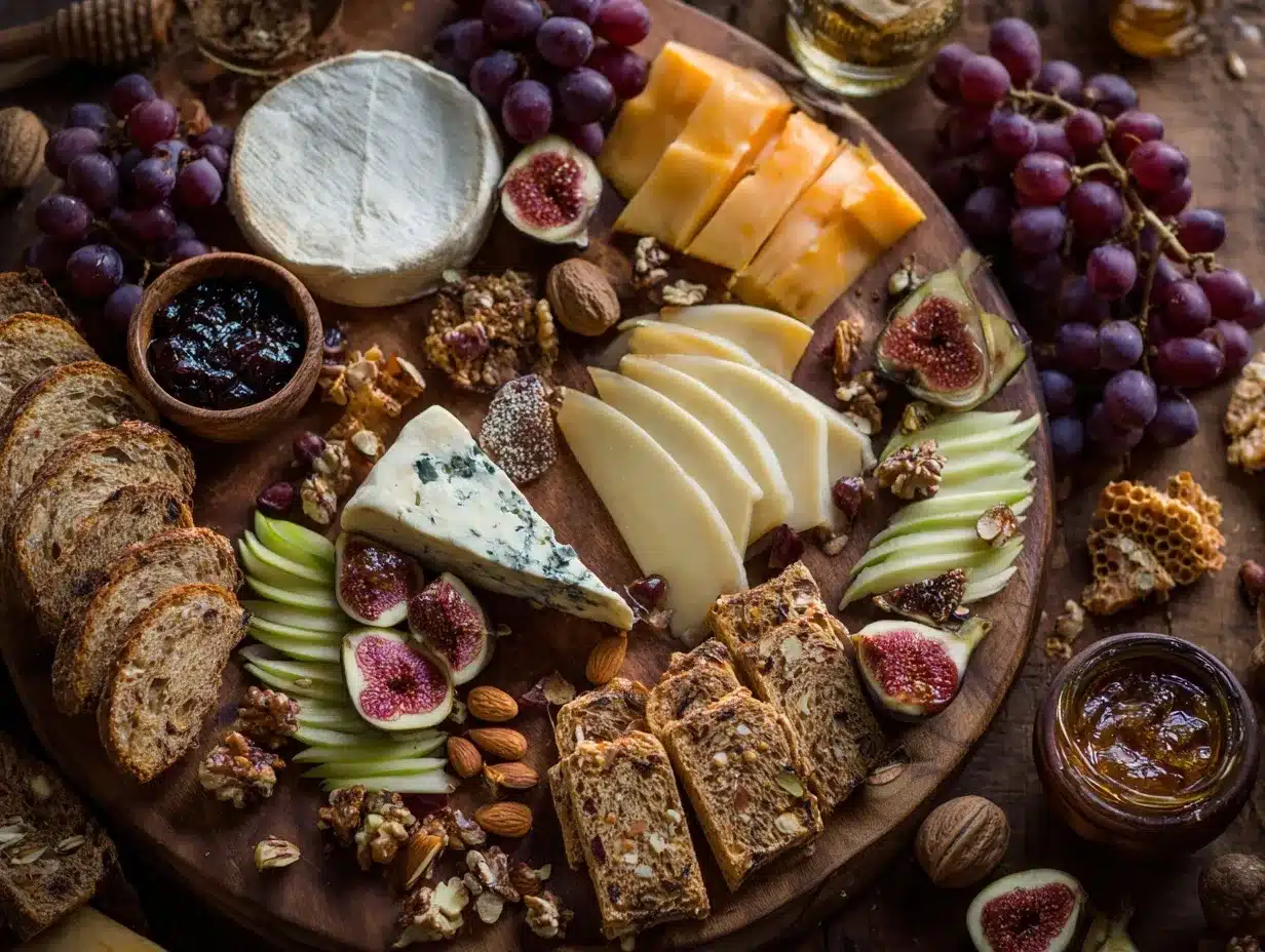 Fall Harvest Cheese Board preparation steps