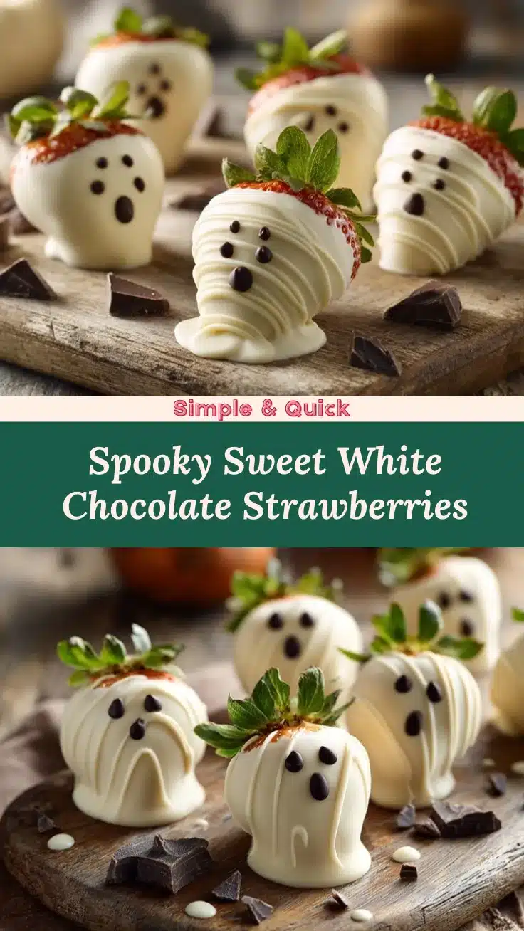 Ghost White Chocolate Strawberries recipe
