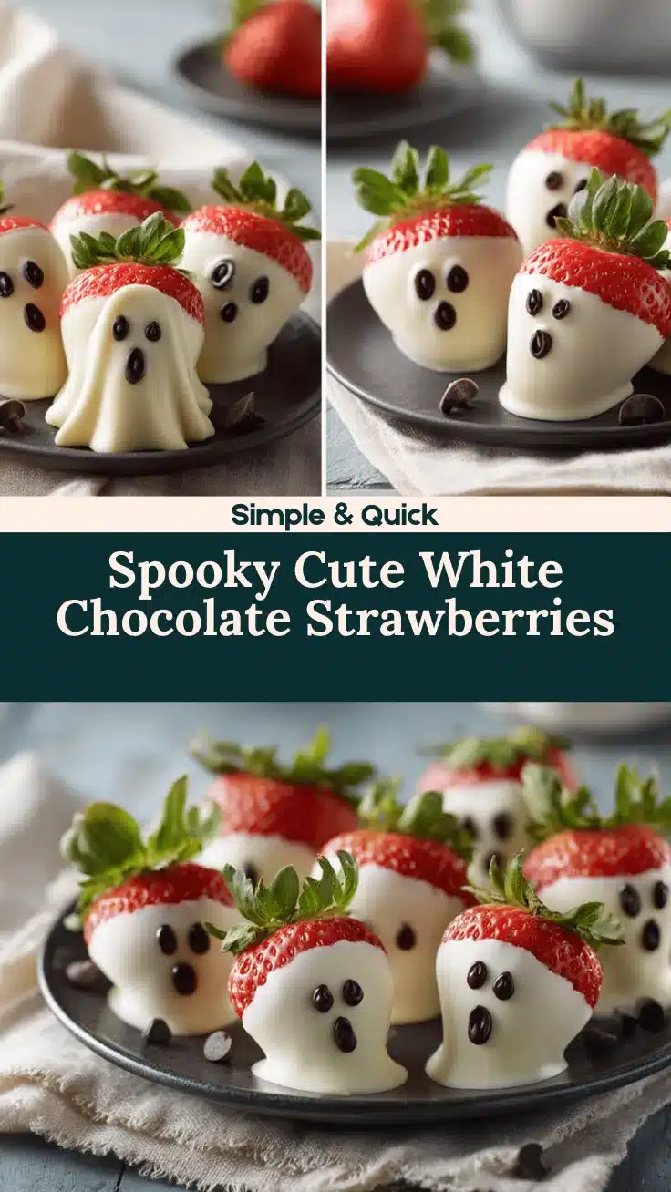 ghost white chocolate strawberries recipe