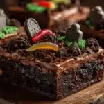 graveyard brownie cake - featured image