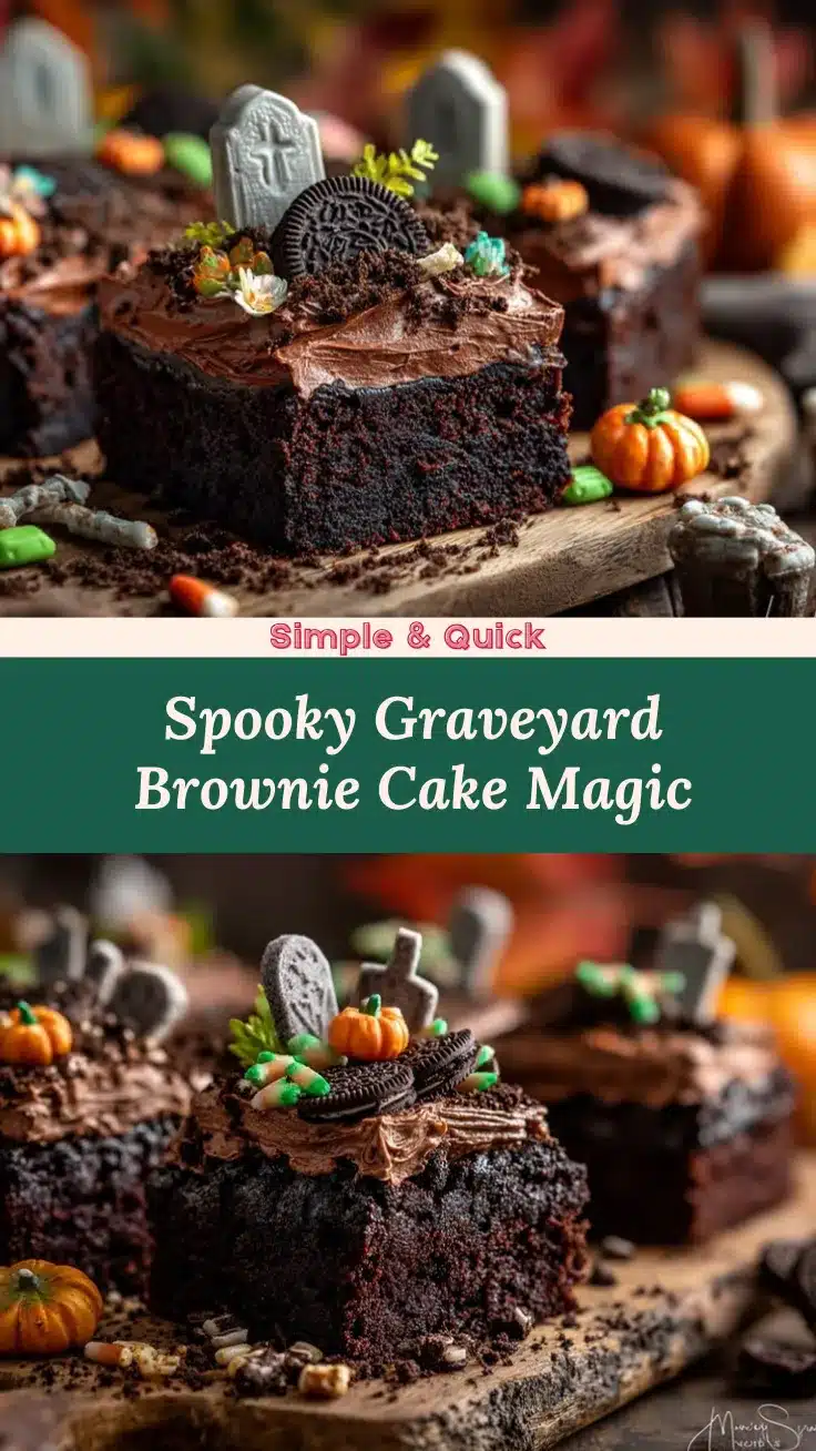 Graveyard Brownie Cake recipe