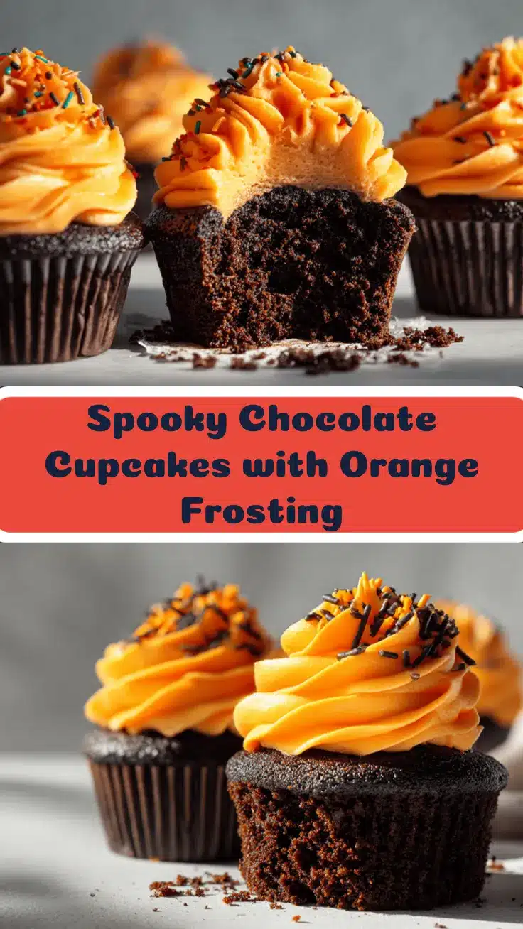 Halloween chocolate cupcakes recipe