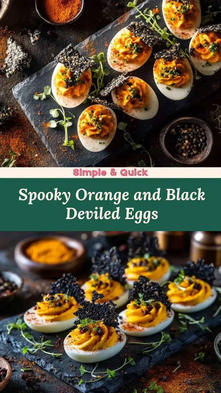 Halloween deviled eggs recipe