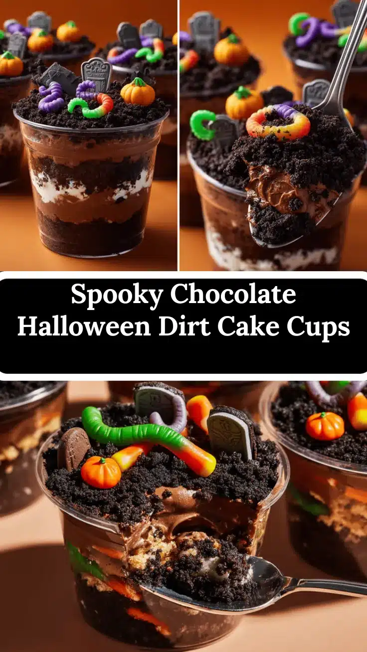 Halloween Dirt Cake Cups recipe