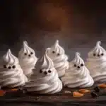 Halloween ghost meringues - featured image