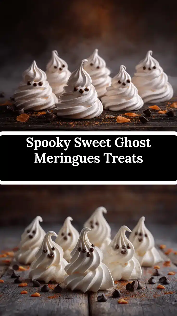 Halloween ghost meringues recipe