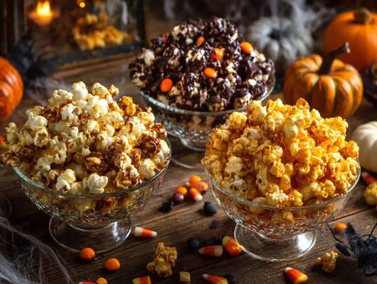 Halloween Popcorn Bar preparation steps