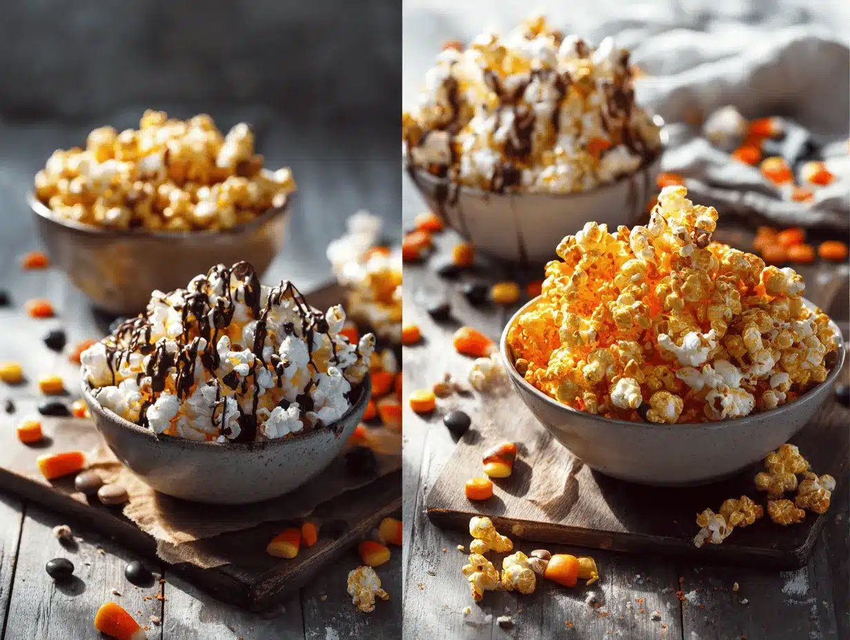 Halloween popcorn bar preparation steps