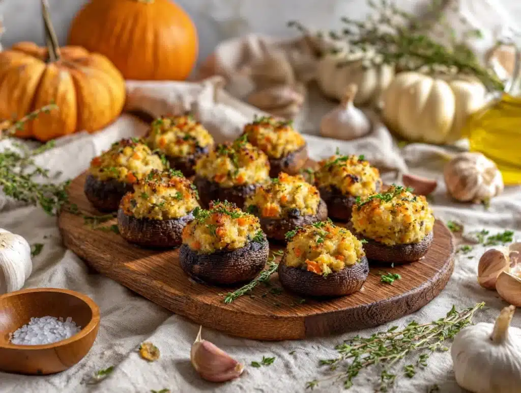 Harvest Stuffed Mushrooms - featured image