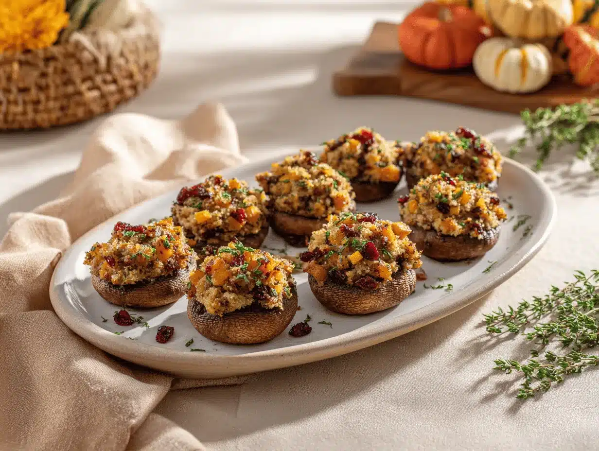 harvest stuffed mushrooms preparation steps
