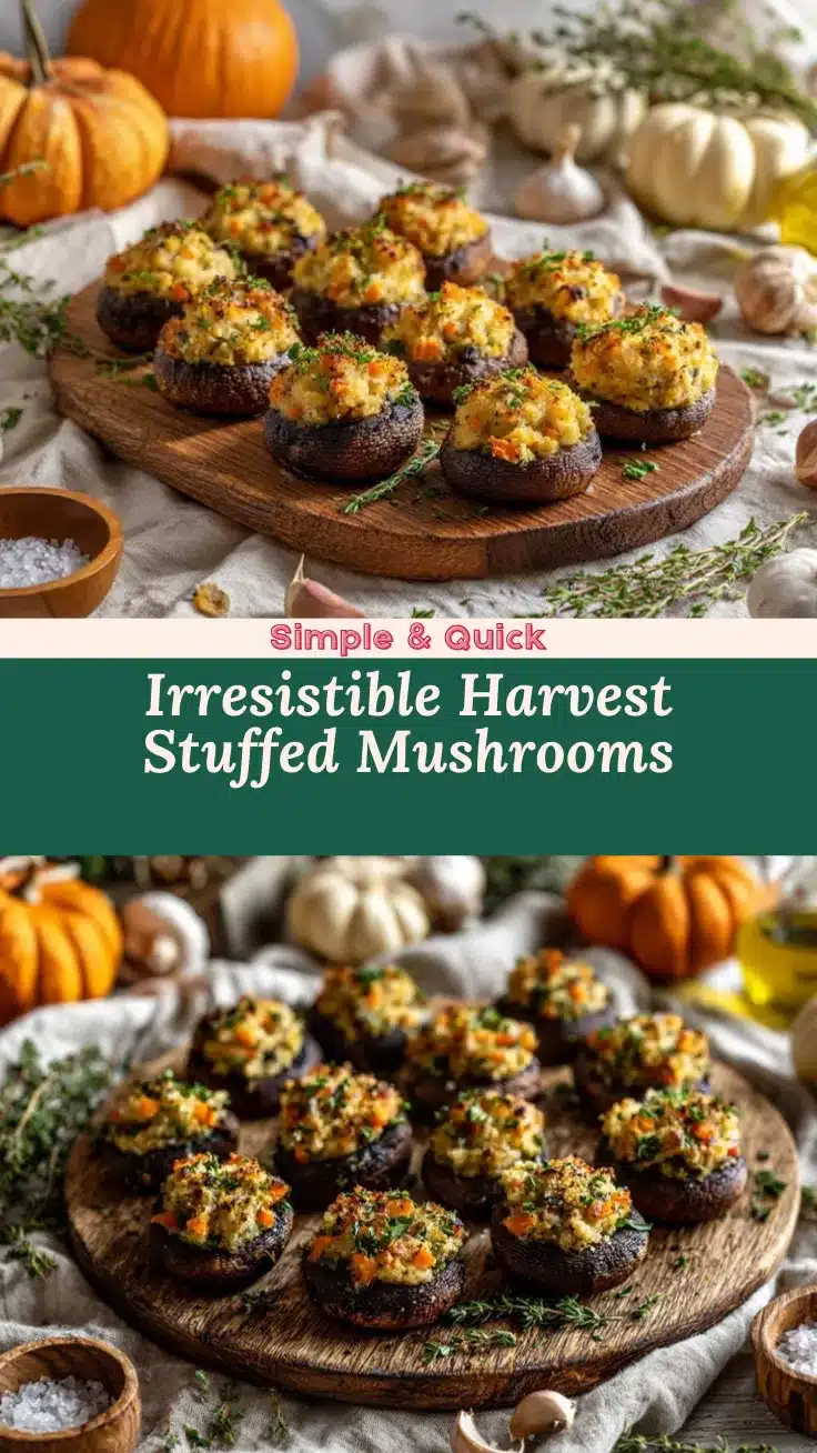 Harvest Stuffed Mushrooms recipe