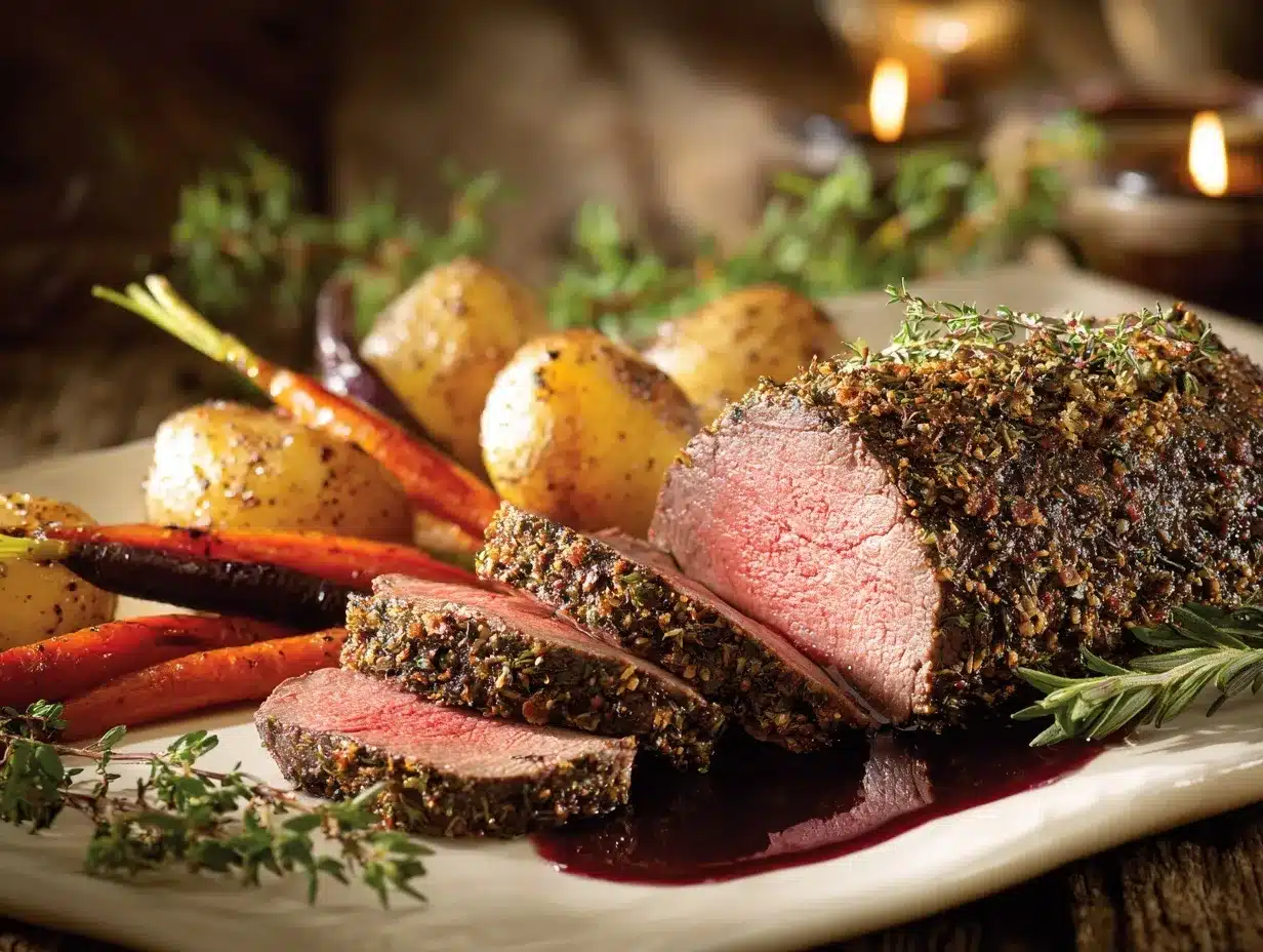 herb crusted beef tenderloin preparation steps