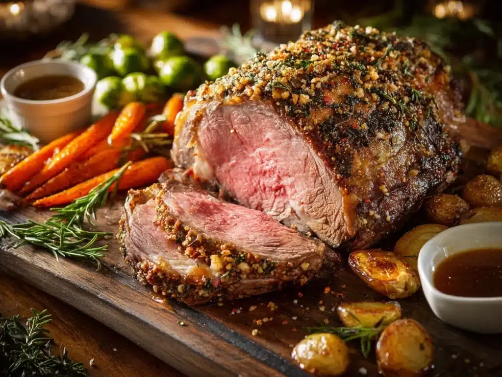 holiday prime rib roast - featured image