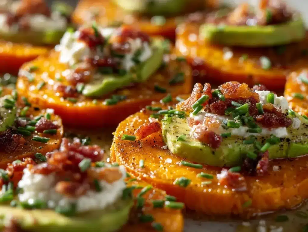 loaded sweet potato bites - featured image