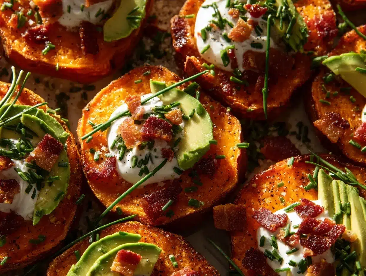 loaded sweet potato bites preparation steps