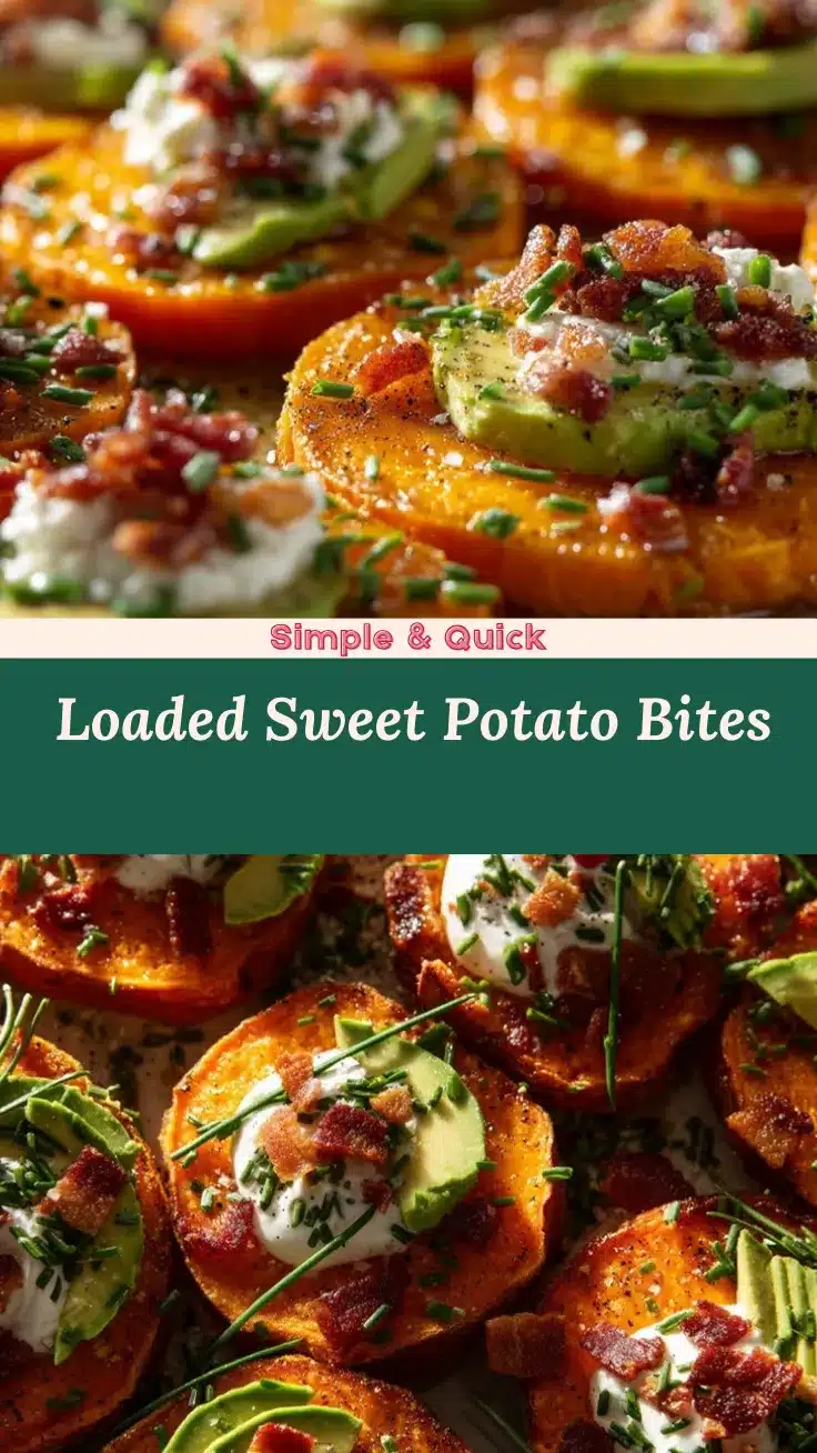 loaded sweet potato bites recipe
