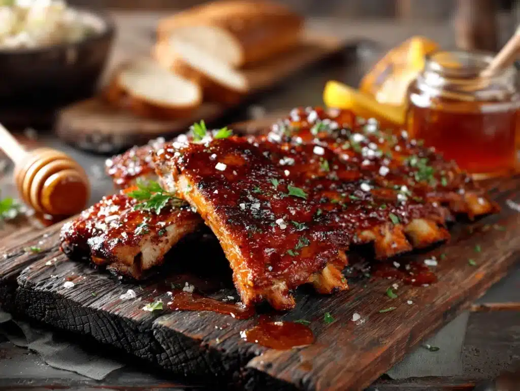 Maple Bourbon Pork Ribs - featured image