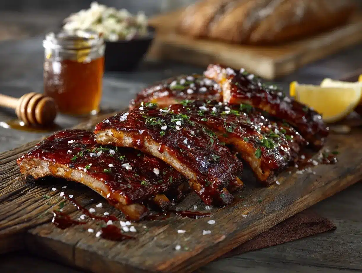 Maple Bourbon Pork Ribs preparation steps