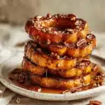maple glazed acorn squash rings - featured image