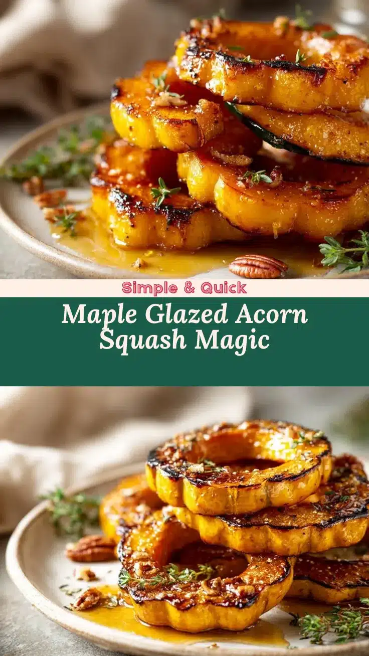 Maple Glazed Acorn Squash Rings recipe
