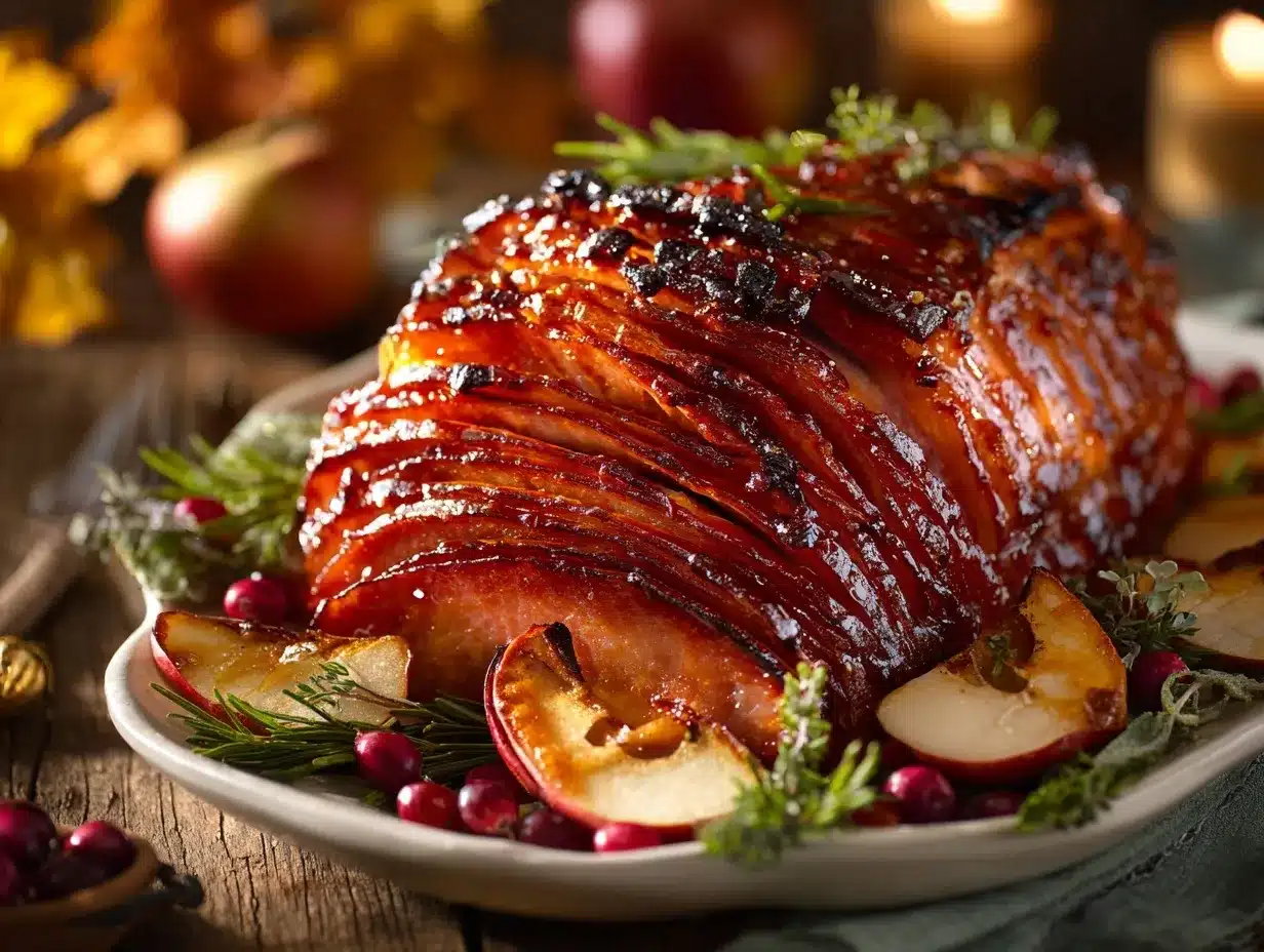 Maple Glazed Ham preparation steps