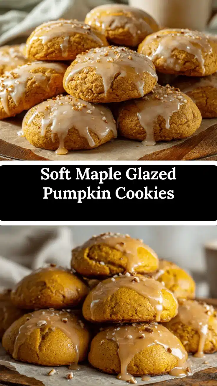 maple glazed pumpkin cookies recipe