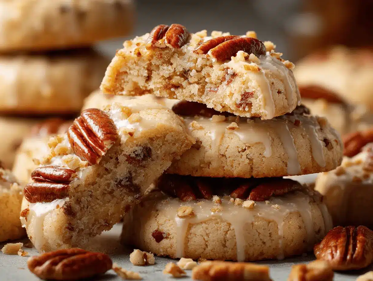 maple pecan shortbread cookies preparation steps